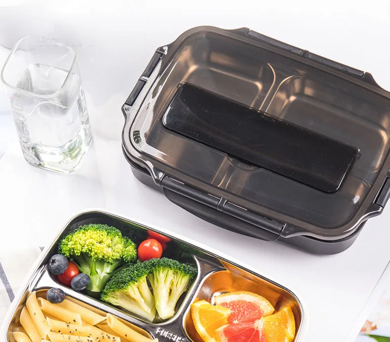 304 stainless steel bento lunch box insulated lunch box lunch box set Eco Friendly