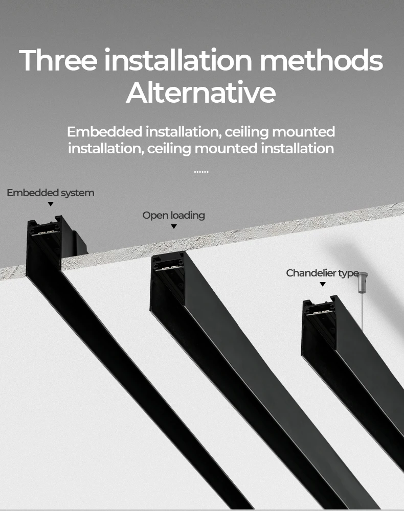 New Designer Tendencia Modern Recessed Indoor Lighting 10w 20w 30w Home Commercial Linear 24v Magnetic Led Track Focus Light