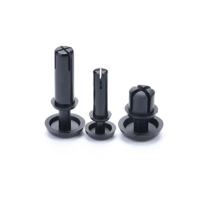 Flat Rivets Black White Plastic Nylon Barbed Rivets R Type