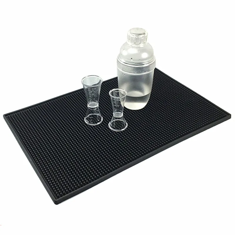 Hot Selling 18" X 12"  Cheap Personalized Tamper Mat Bar Mat Beer Spill PVC Custom Rubber Bar Mat