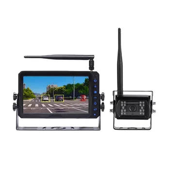 7-Inch Wireless Monitor with 1 Waterproof Camera Heavy-Duty Truck Rearview System for All Vehicles