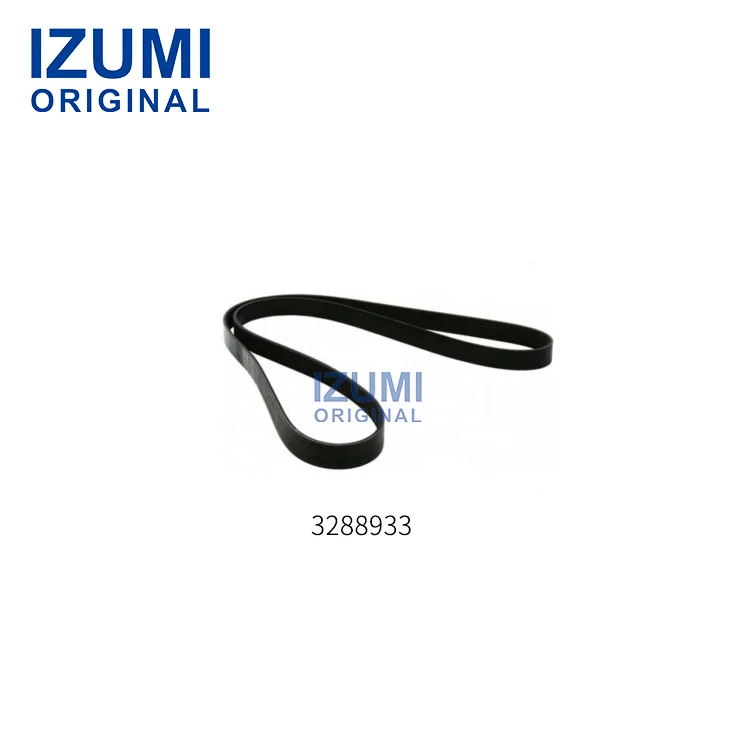 Αυθεντικό δηζελ μέρος IZUMI 3288933 3806120 3806036 8pk1550 για κινητήρα Cummins 4BT3.9, ιμάντας κίνησης εναλλάκτη ρεύματος με προεξοχές (V-ribbed belt)