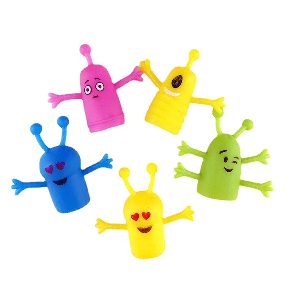 LZY888 Plastic Expression Finger Puppets Toys for Kids Promotional
