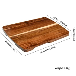 Кухонная деревянная раздвижная доска с подвижным ползунком легкая и надежная подставка для термомикса TM5