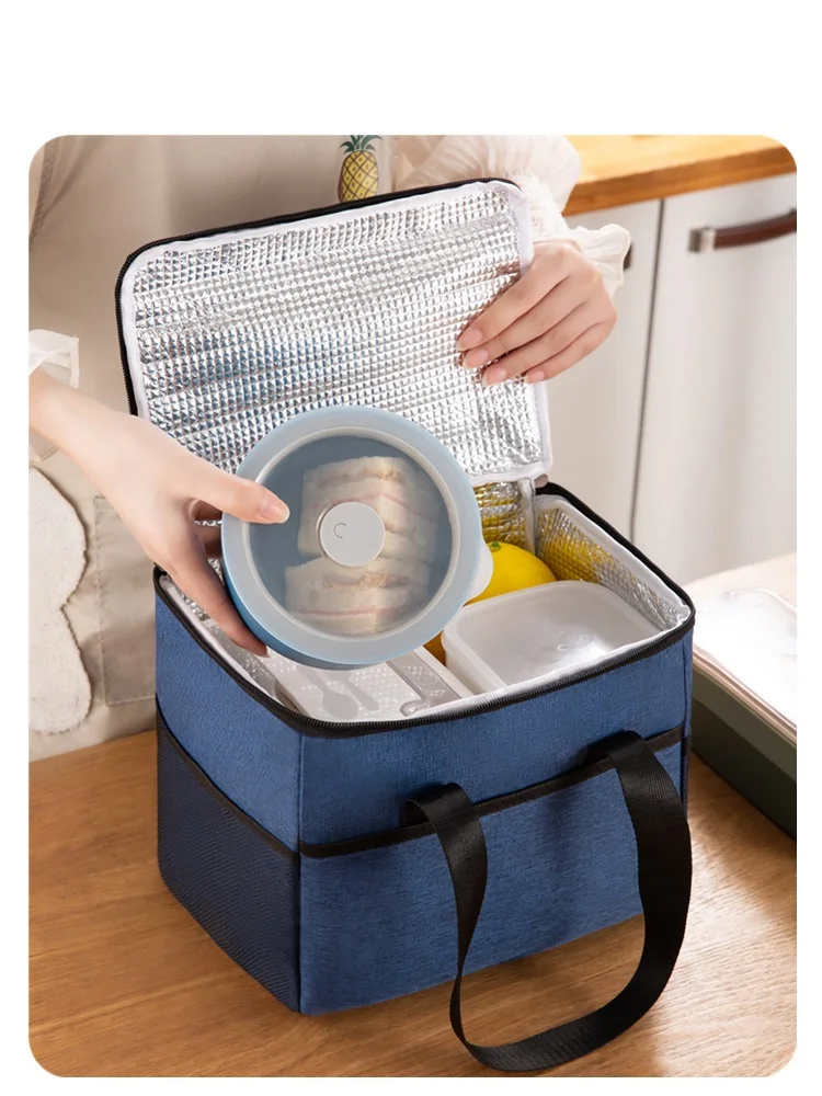 Large Size Insulated Lunch Bags Outdoor Portable Thicken Waterproof