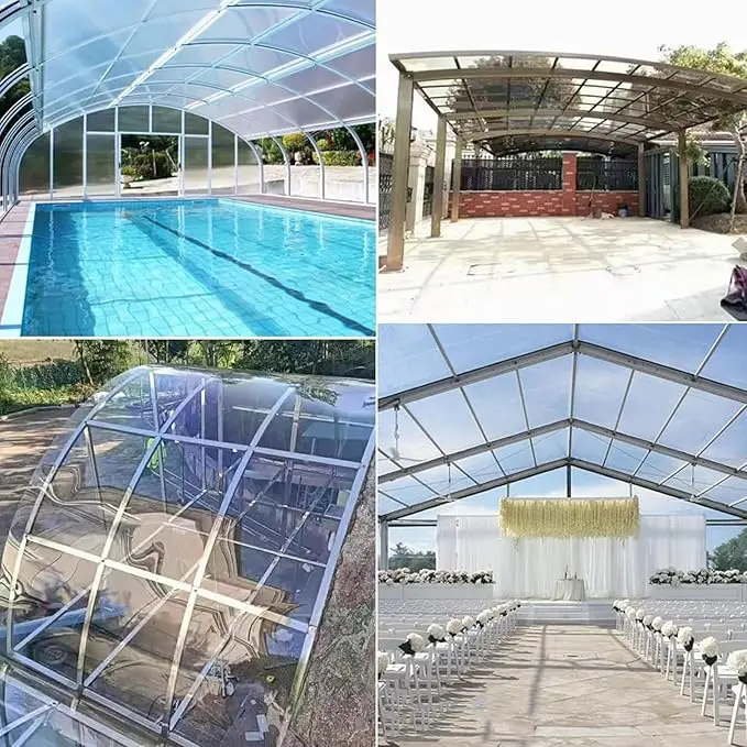 PC clear Polycarbonate Translucent Transparent Polycarbonate Plate Roof Panels Acrylic Plastic Solid 6mm Polycarbonate Sheet
