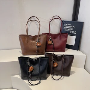 New High Quality Large Capacity Ladies Fashion Leather Shoulder Purses Luxury Designer Women Handbags Famous Brands Bags