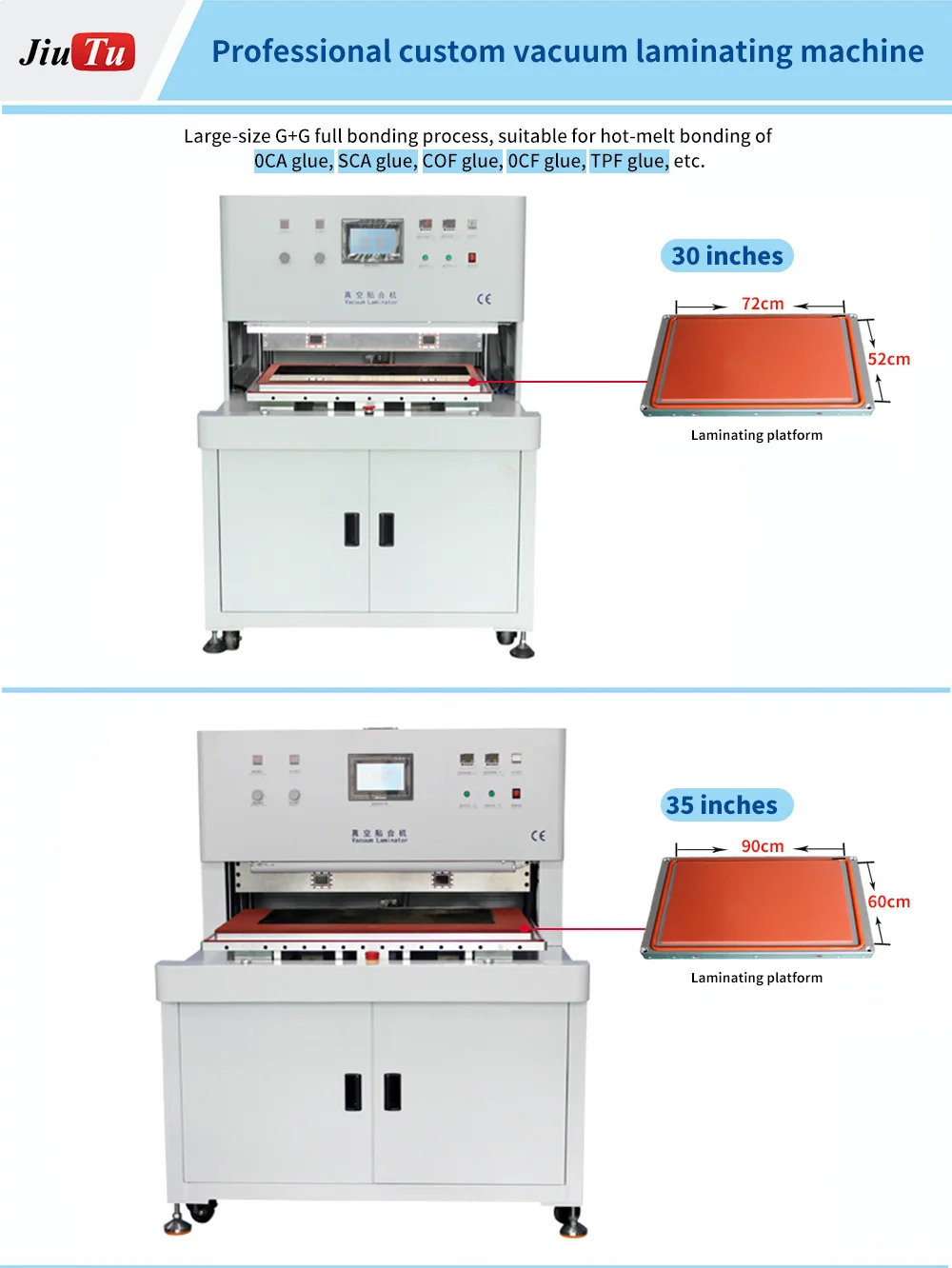 Optical Stack Bonding Machine For Touch Screen Oca Assembly 600x900mm
