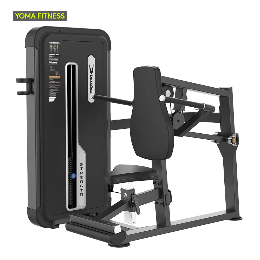 YOMA FITNESS የንግድ አይነት የተቀመጧ ትራይሰፕስ ዳይፕ ማረሚያ መሳሪያ