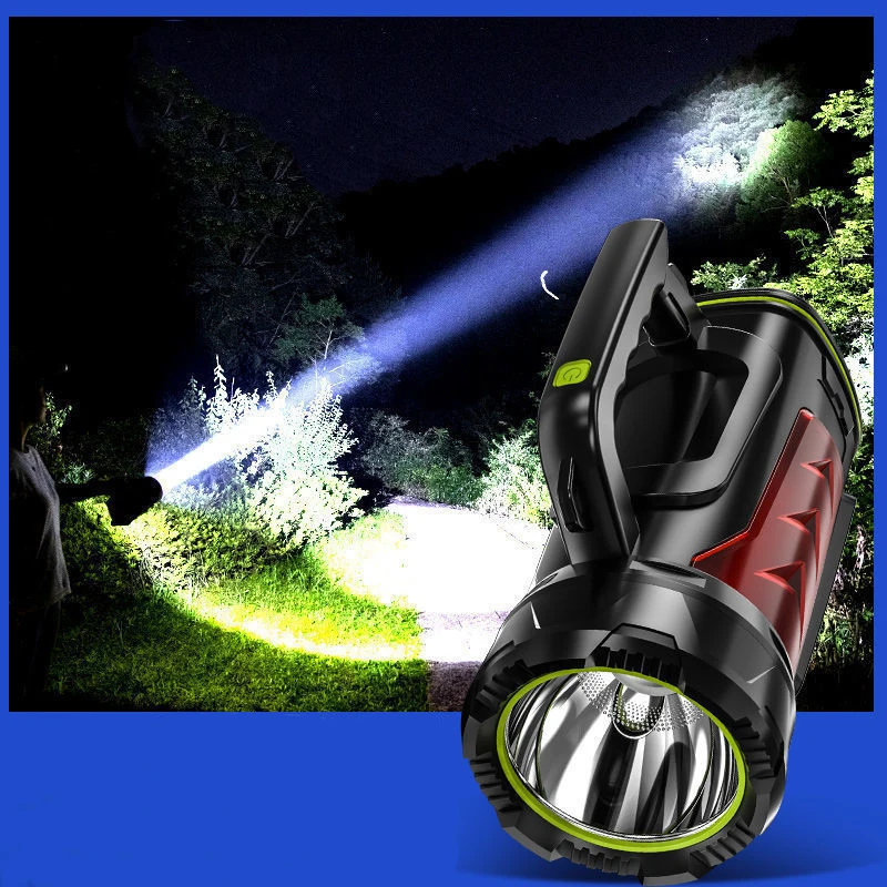 Outdoor Portable Rechargeable Mini Long Distance Sky Multifunctional Led Searchlight Spotlight Camping Flashlight For Hunting details