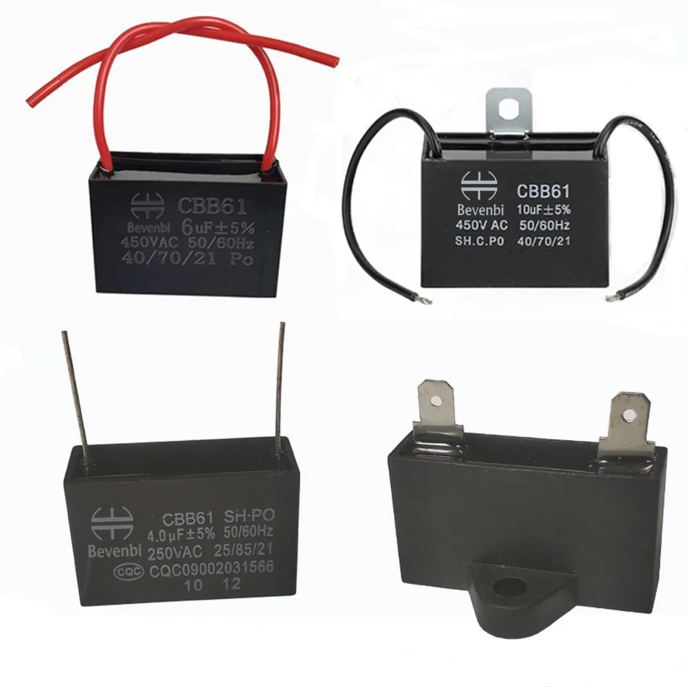 Bm Cbb61 моторный конденсатор 200 мкФ 300v Ac Конденсатор 2,5 мкФ 400v конденсаторы электрический вентилятор, вытяжной вентилятор 250-600VAC 0,47 ~ 30 мкФ Bevenbi