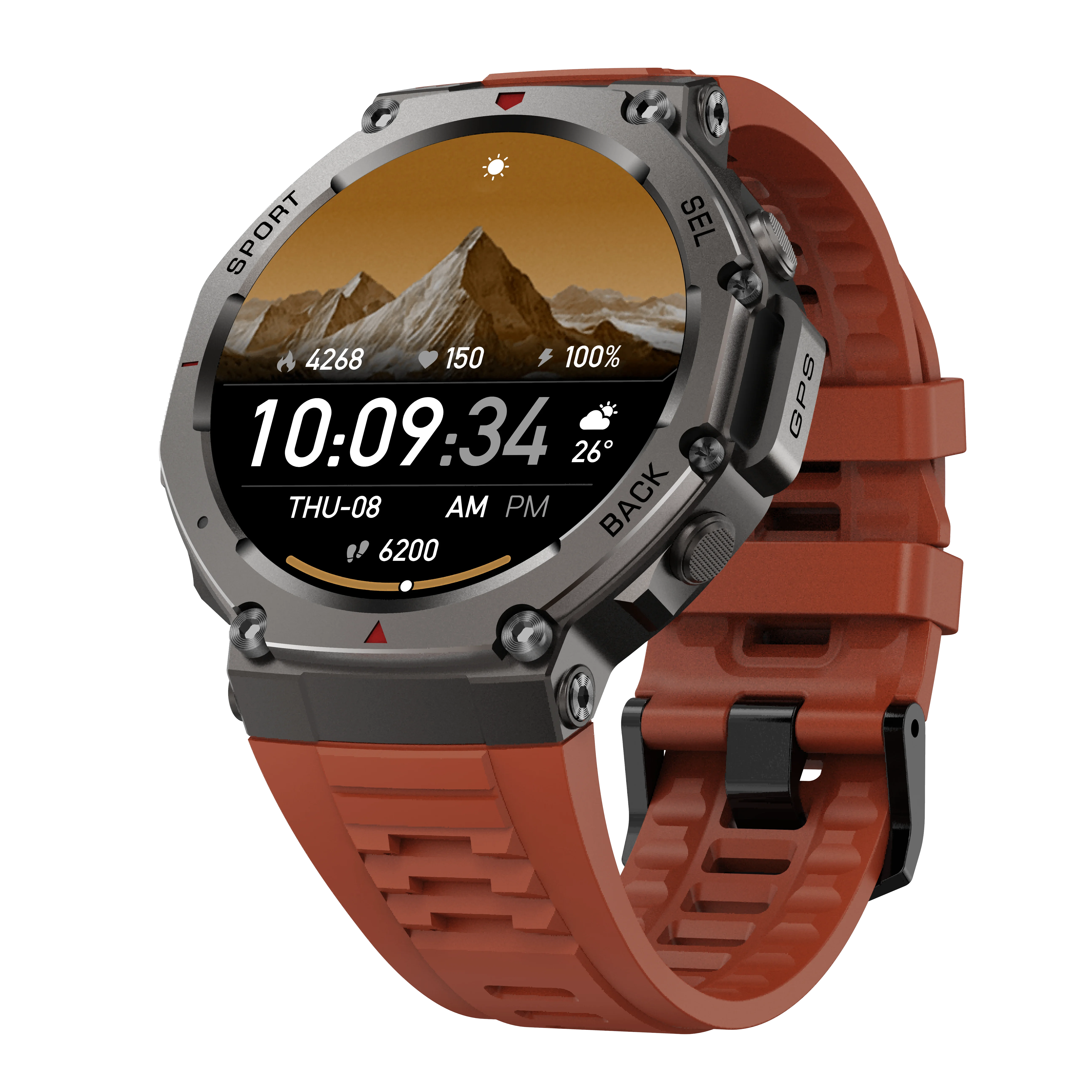 DM58 Smart Watch - Outdoor Sports Tracker with GPS & Compass