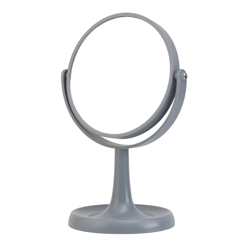 Factory Custom Modern Luxury Round Double Sided Tabletop Mirror Black