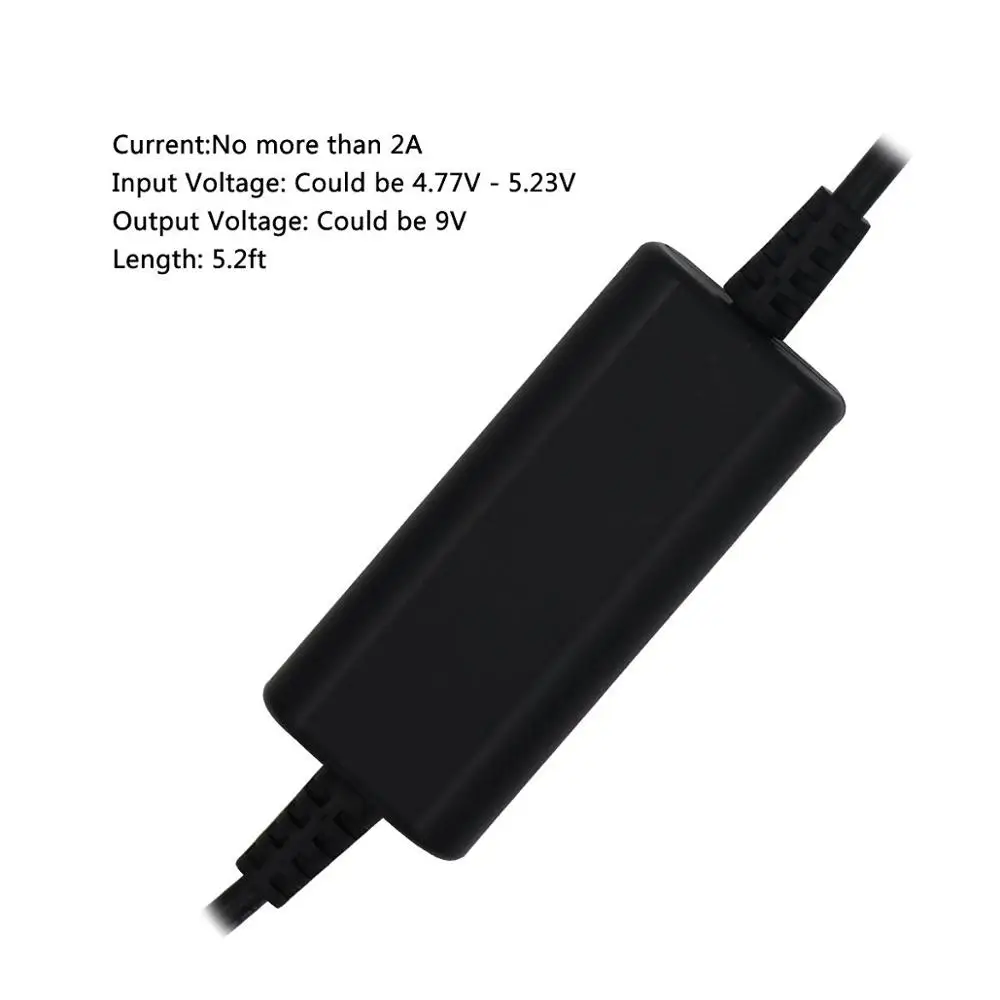 5V to 9V 12V Converter Extension Cord 9