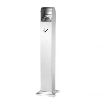 Modern Stainless Steel Ashtray Versatile Indoor Outdoor Storage Solution for Gym School Hotel Workshop Dining Apartment Hospital