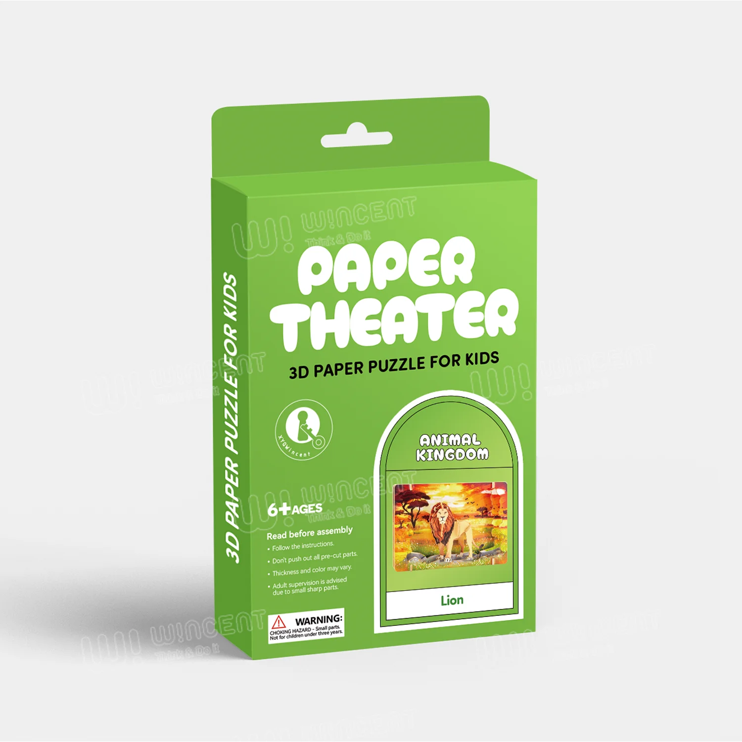 Paper Theater Same Style Desgin Panda Animal Toy 3d Wood or Paper Model Puzzle for Adult Craft