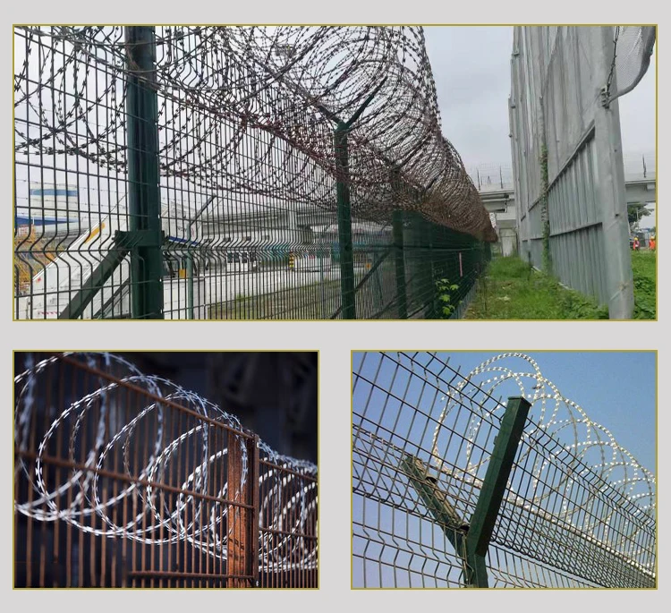 Dannert Concertina Wire Razor Wire On Fence Cross Razor Type Iron ...