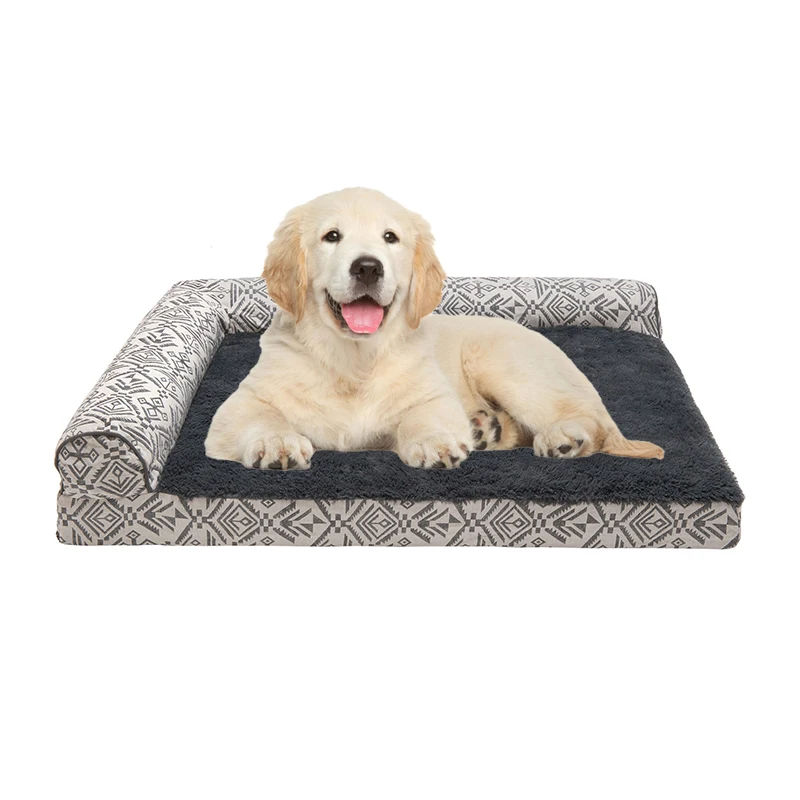 Custom made cama mascota soft foldable heavy duty extra large cotton medium memory foam orthopedic cat pet couch dog sofa bed