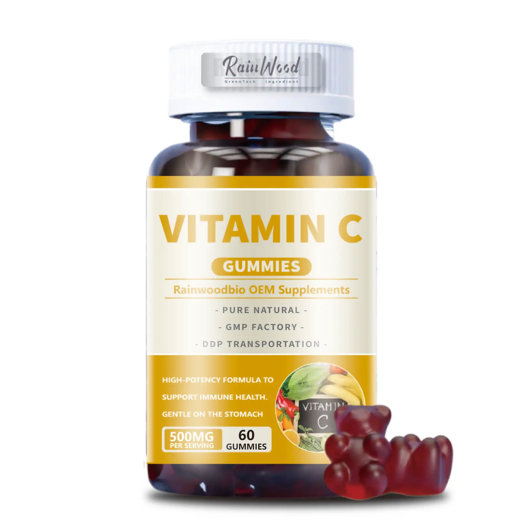 Vitamin C Gummies Supplements Gummy Vitamin C Skin Care for Adults Vitamin C Gummy