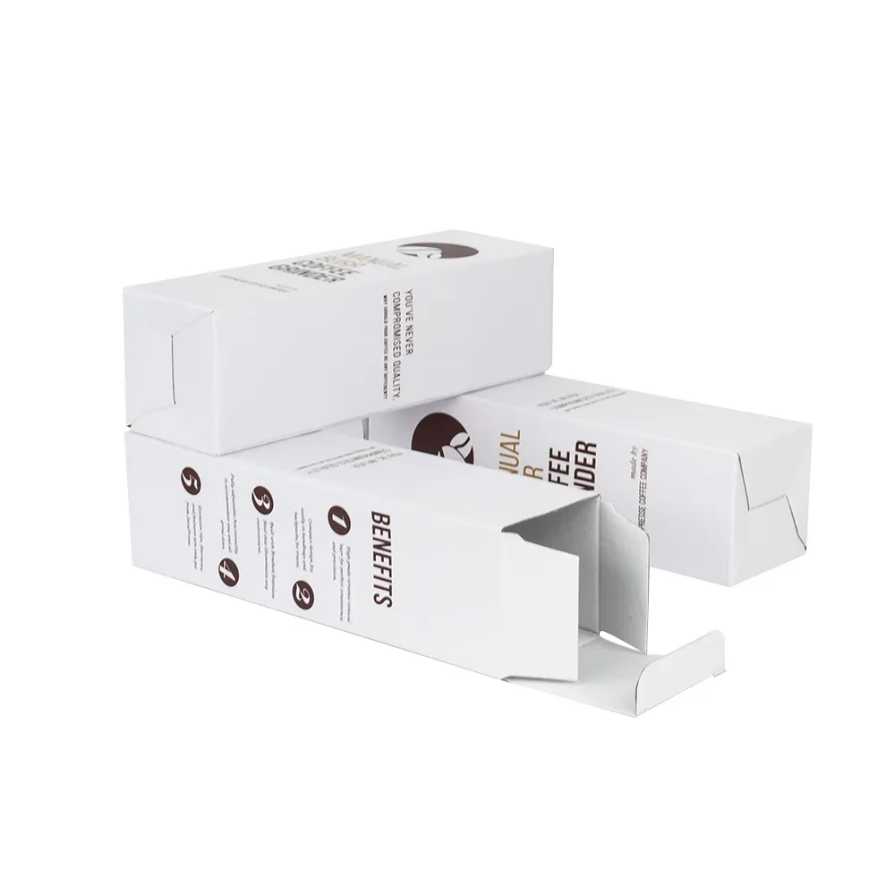 Custom Mailer Box With Paper Card Coffee Bean Shipping Boxes Packaging Paper Logo Small Mailing Box