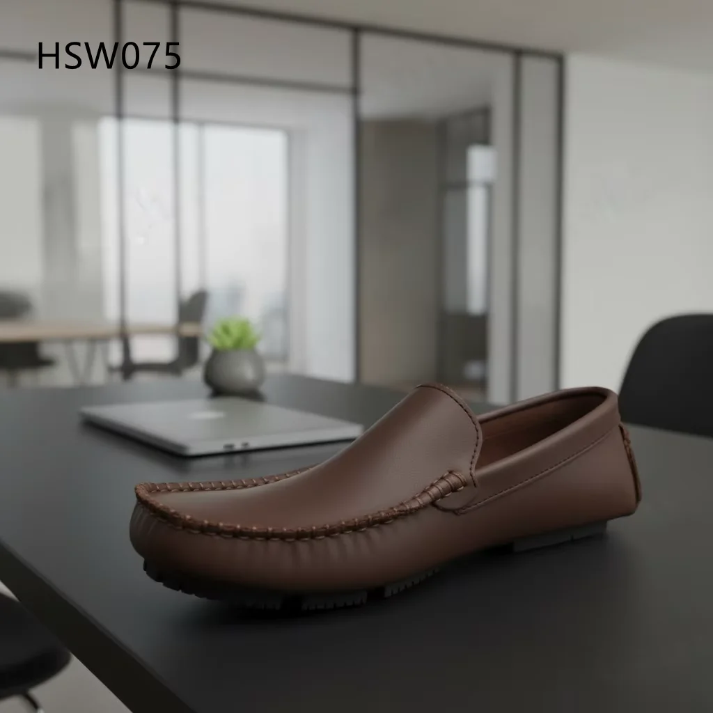 HY, zapatos náuticos para caminar por la playa, versátiles y sin rozaduras; zapatos de moda populares en África; zapatos casuales marrones/negros artesanales con propiedades antiolor; HSW075