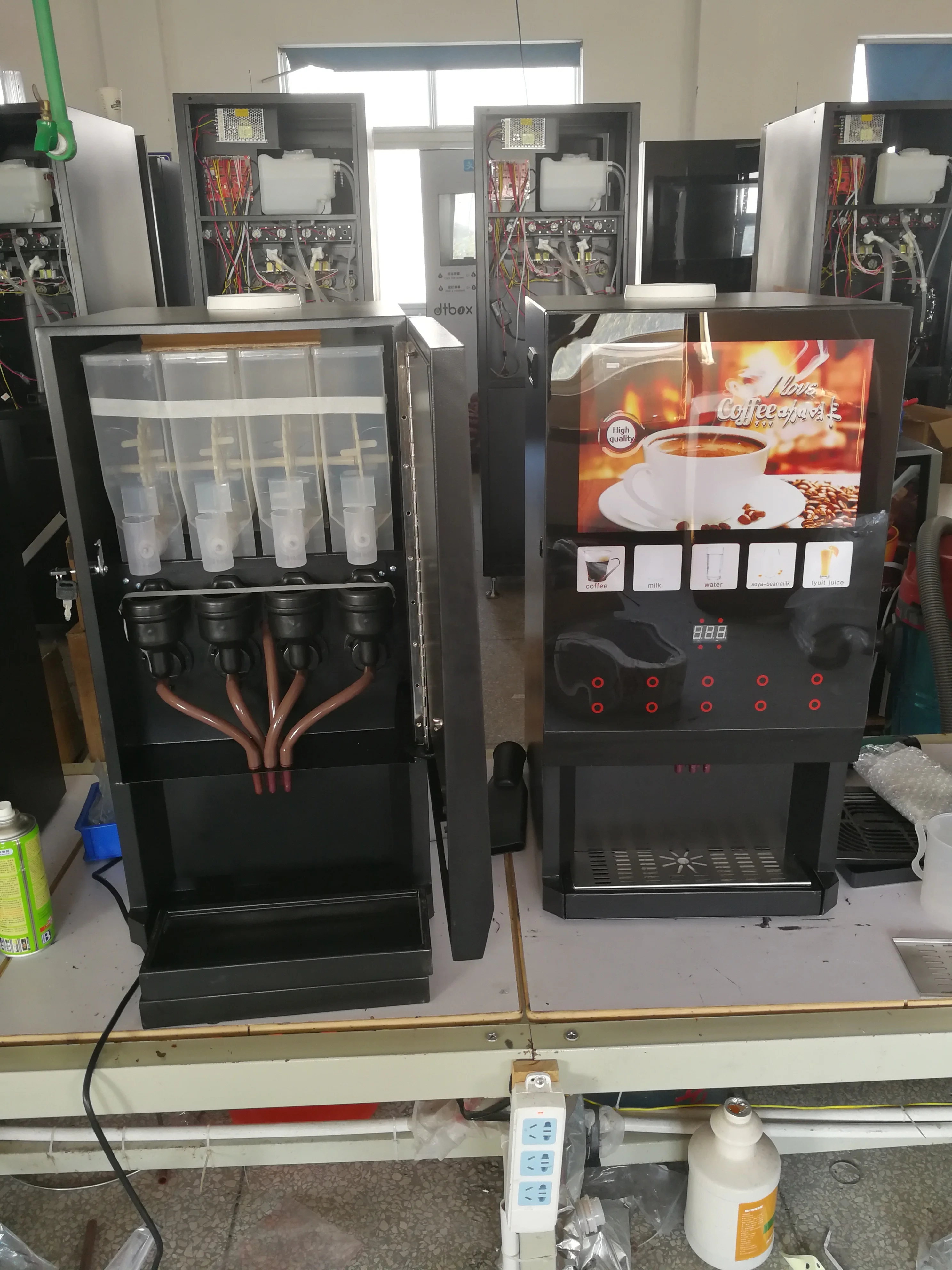 Общественного пользования для растворимого кофе и чая автомат