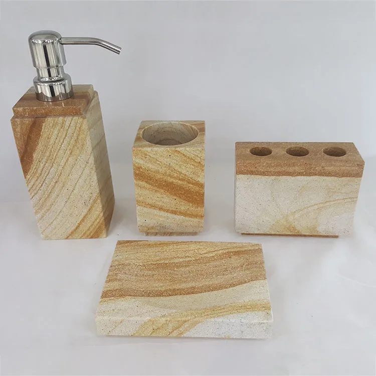 product natural stone bathroom accessories accessory set-3