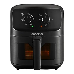 AOJA  Smart Electric Air Fryers 4.5L 5l Stainless Steel Digital Visible Oil Free Air Fryer Household air Fry
