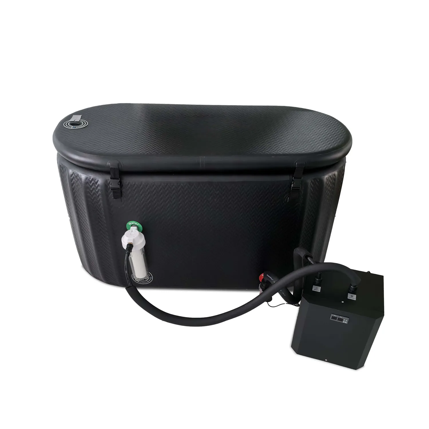 Factory Price 300L Large Size Inflatable Pool Ice Bath Cold Water Plunge Tub with 1/2HP Chiller