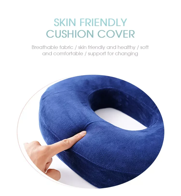 Customization Ergonomic Orthopedic Portable Memory Foam Anti-Bacteria Removable Washable Coccyx Seat Cushion for Car Office