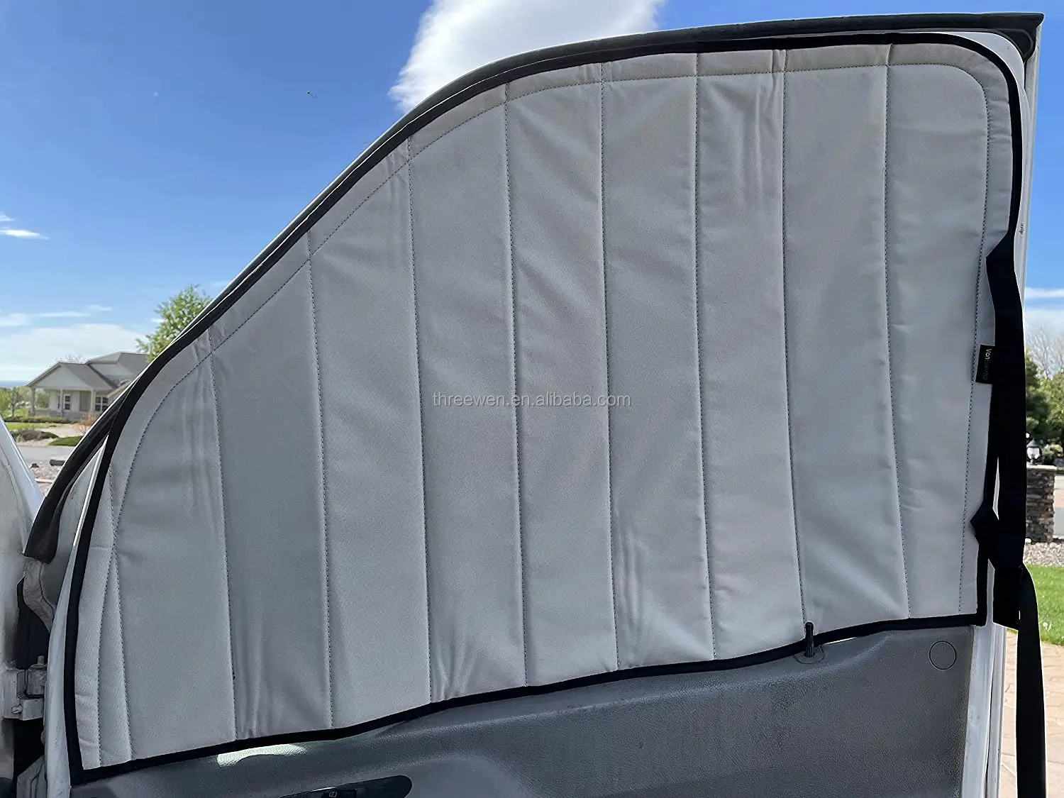 Rv Door Shade Cover Foldable Rv Sun Shade Windshield Blackout Shower