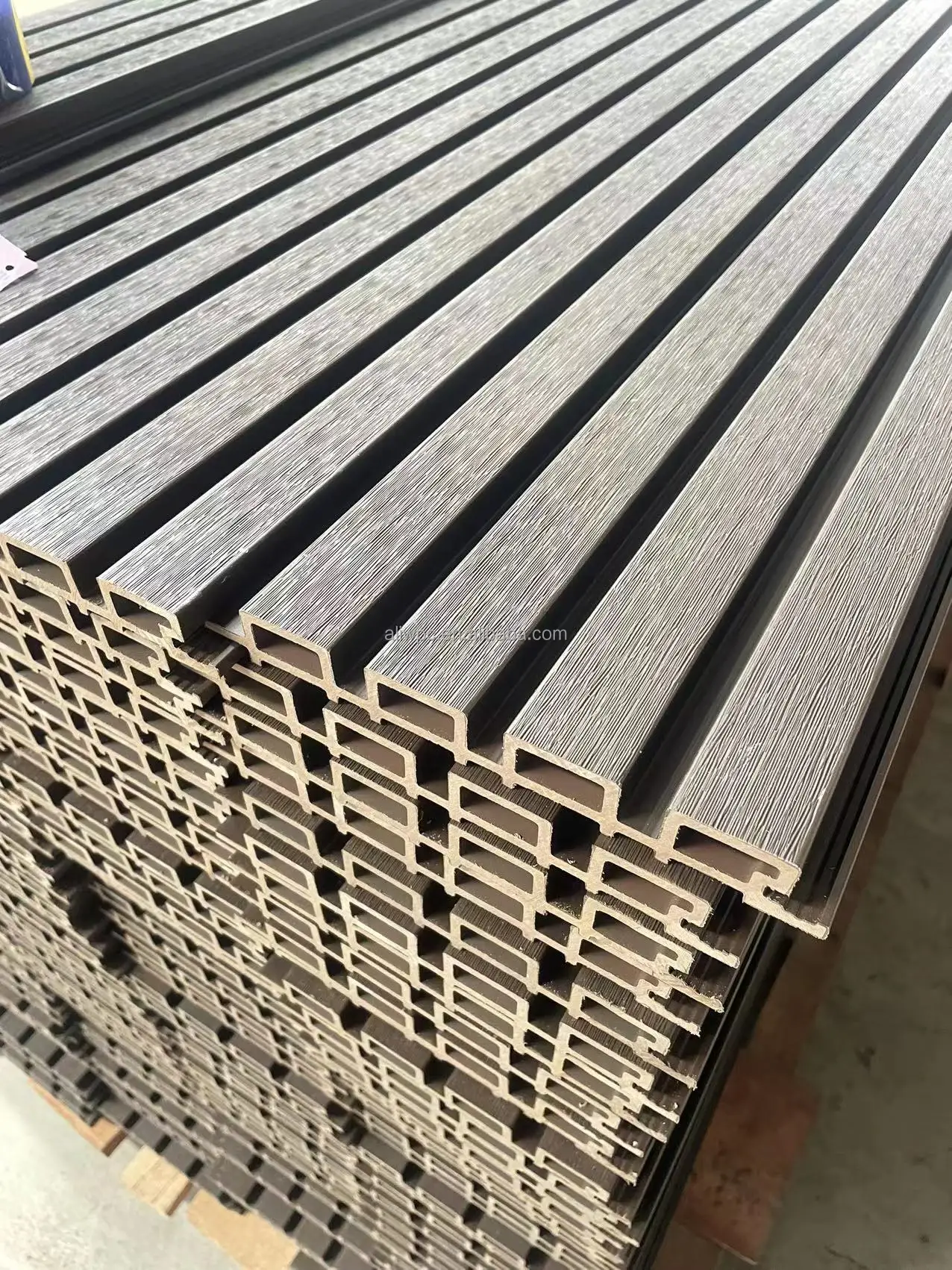 Exterior Wpc Wall Panel Outdoor Cladding Wpc Louvers Wood Cladding Wall
