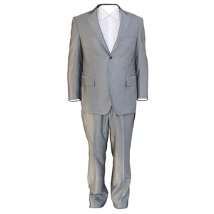 Customizable Simple Smooth Design Style High-quality Light Grey Men's Gray Suit Set