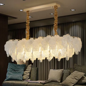 Factory Customized Luxury Chandelier Ceiling Light Pendant Glass Chandeliers for Living Room Restaurant Pendant Light