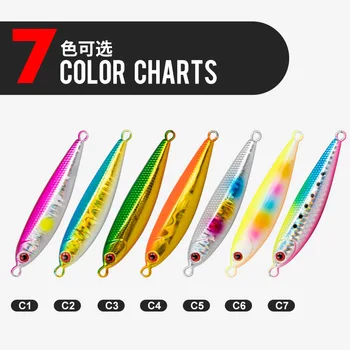 Cheery New Fishing Lures Metal Jigs 60g 80g 100g Slow Pitch Jigging Lure With Glow Zebra Lead Fish Metal Slow Jig – Metal Jig – view 4