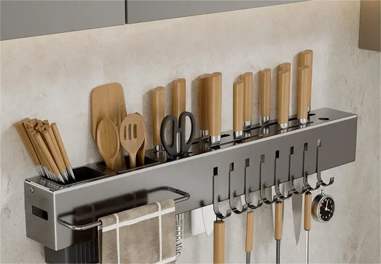 Stainless Steel Knife Rack - Efficient Kitchen Storage