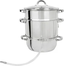 Hot selling 8L  304 stainless steel induction juicer steamer pot