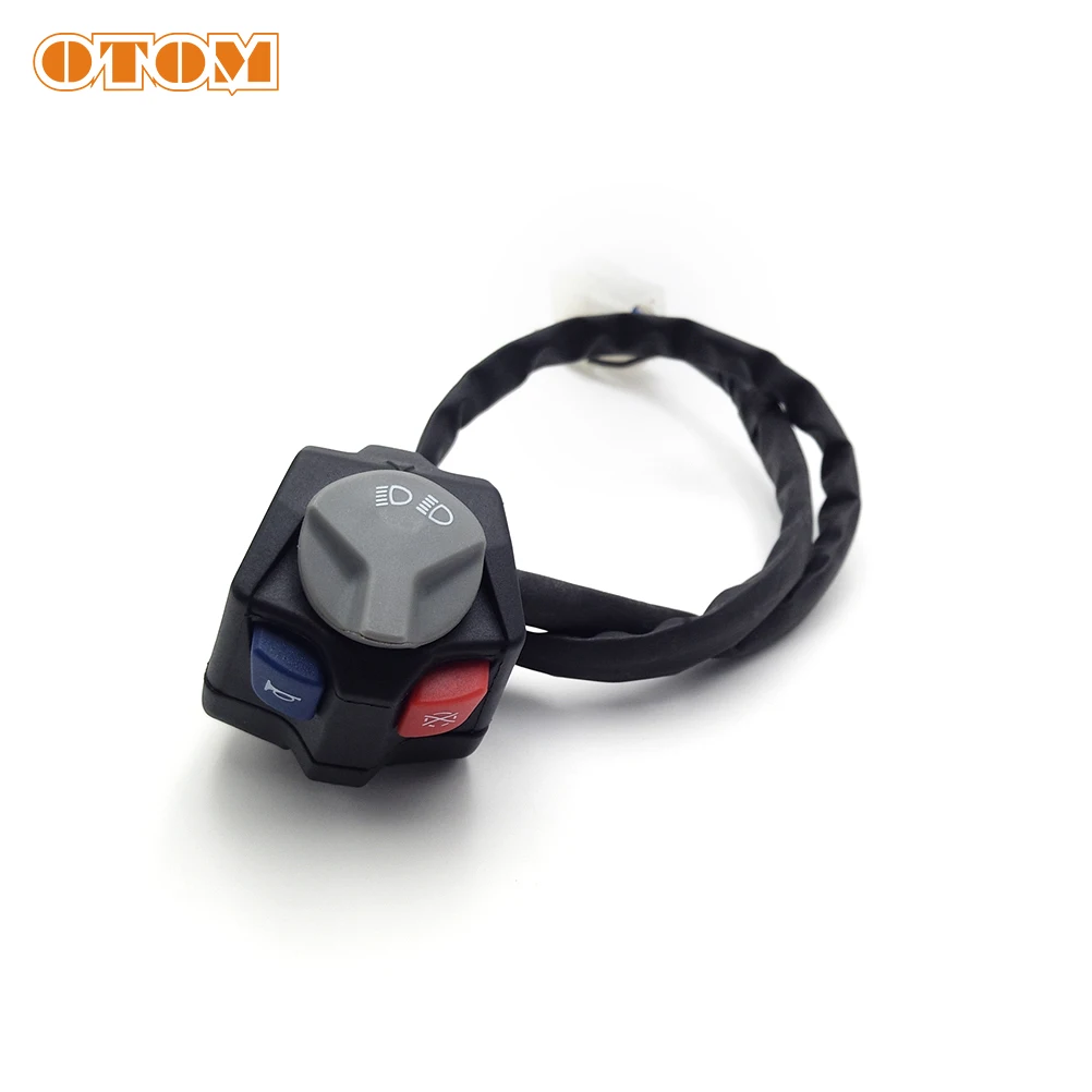 OTOM Motorcycle Enduro EXC EXCF XCW Dirt Bike Combination Headlight Beam Horn Engine Stop Kill Switch for KTM