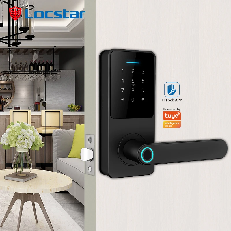 Digital Security Keyless App Wifi Electric Keypad Ttlock Fingerprint Outdoor Password Gate Home Biometric Tuya Smart Locks