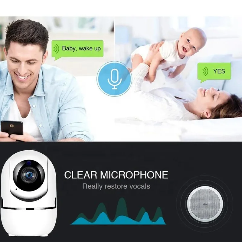 Smart Wifi Camera RTZ Rotation Human Detection and Tracking Remote Alarm Push Two Way Audio hd Wifi Camera Ip
