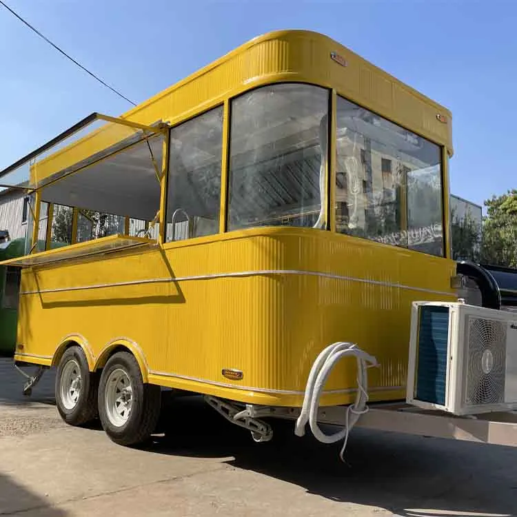 Best Designed Mobile Food Truck Full Kitchen Food Court Van Fast Food Van For Sale factory