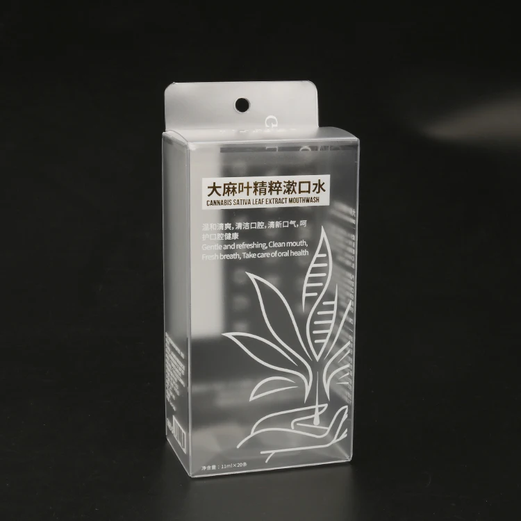 New Arrival Accept Small Packaging Clear Plastic Transparent RPET PET PVC Packaging Box Hanger