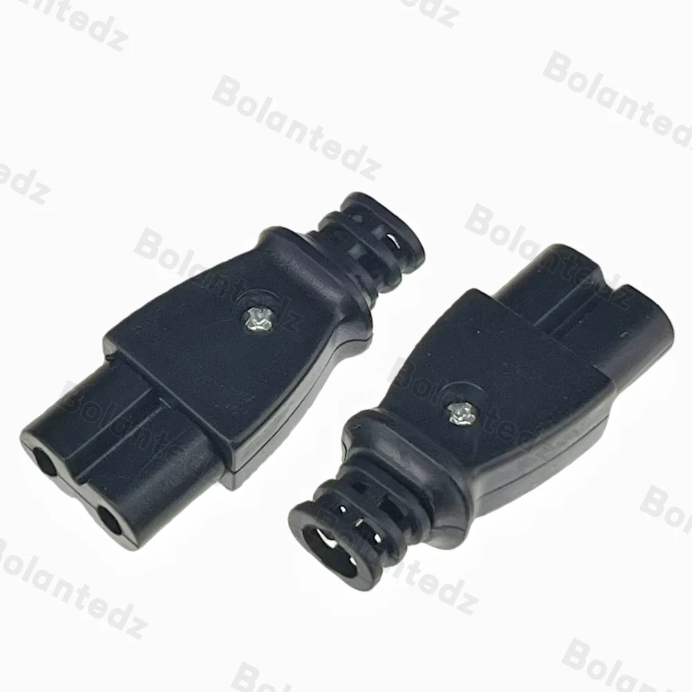 C7 Power Plug IEC C8 Wiring Connector - 2 Jacks Self Wiring Cord 2.5A ...