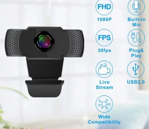 Full HD 1080P Бесплатный драйвер с микрофоном для онлайн-обучения ноутбука ПК веб-камеры