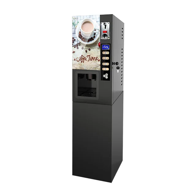 Высококачественный торговый автомат для кофе с монетоприемником, торговый автомат для кофе и напитков для бизнеса