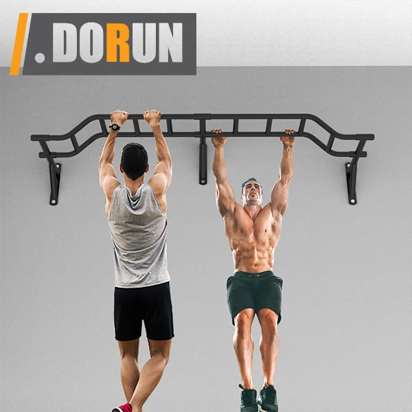 PULLUP & DIP Barra Trazioni A Muro In Acciaio – Antiscivolo, Portata 250kg, Con EBook 23 Consigli – Palestra Domestica