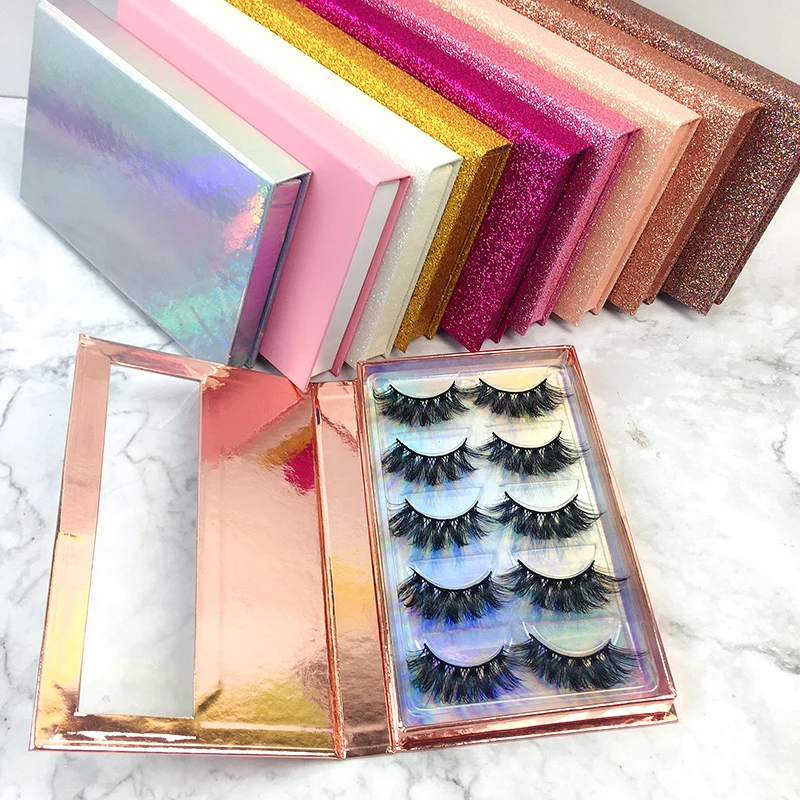 Eye Lashes Box Empty Unique Eye Lash Packaging With Logo Luxury Paper