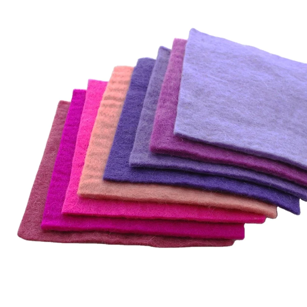 Цветной фетровый лист 1*1 м из прессованной шерсти