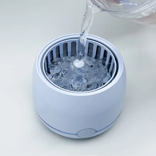 Dental Mini Ultrasound Cleaner Machine 45000hz High Frequency Vibration