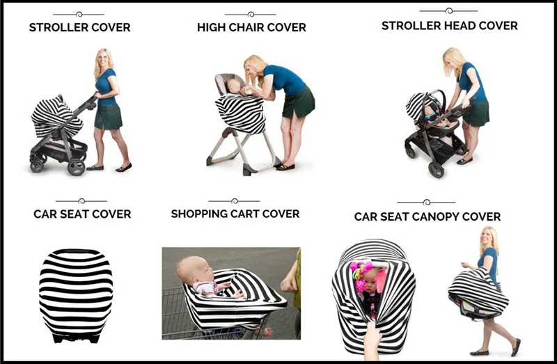 IVY Modal Nursing Cover Apron For Newborn Babies Baby Car Seat Covers Breastfeeding Cover Multi Use manufacture